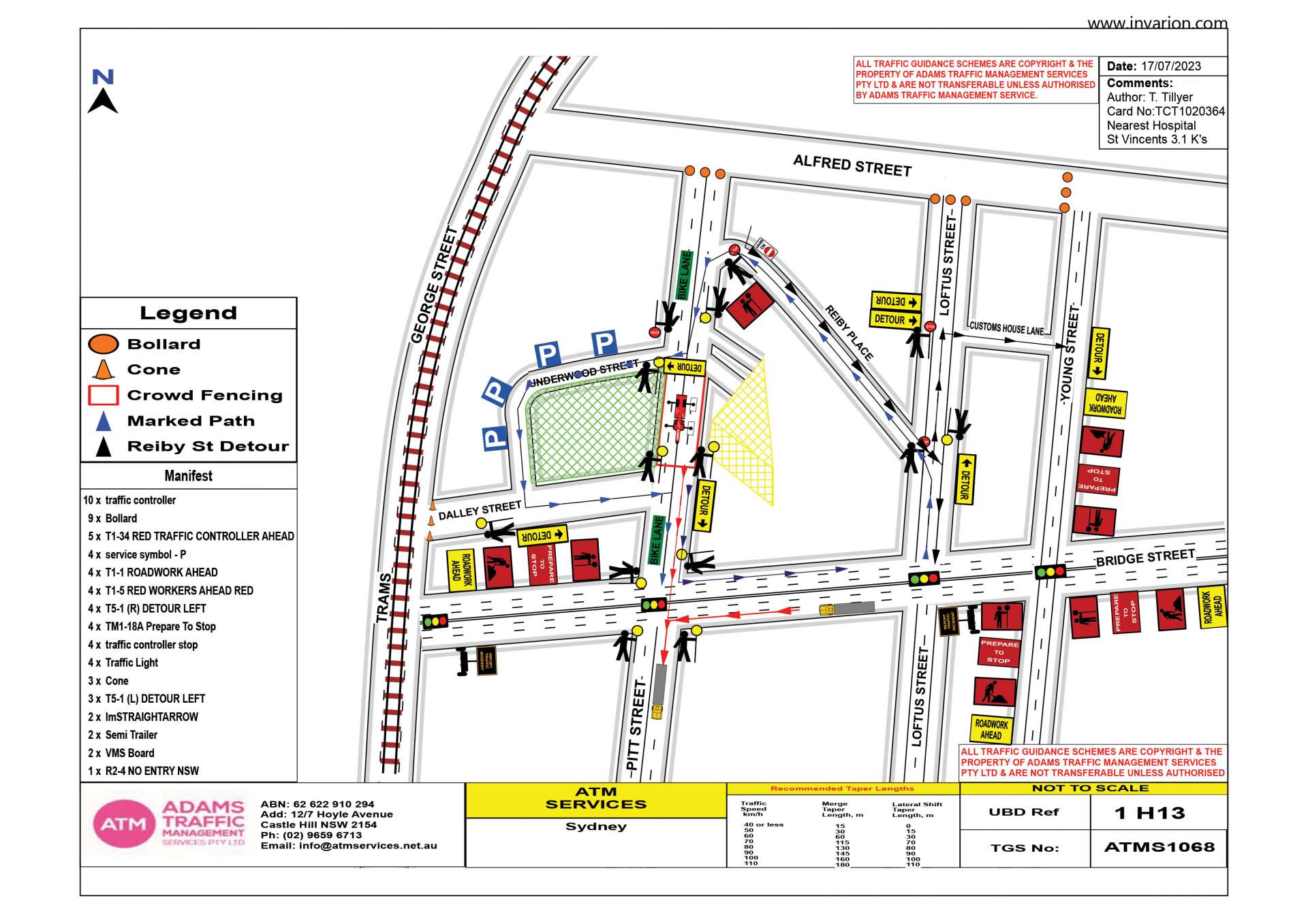 Adams Traffic Management Services Sample Traffic Guidance Scheme (TGS)